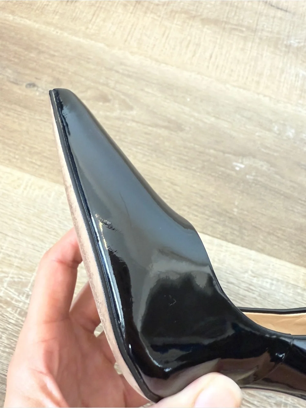 Jessica Simpson Cassani Size 7.5 Black Patent Pointed Toe Stiletto Pumps